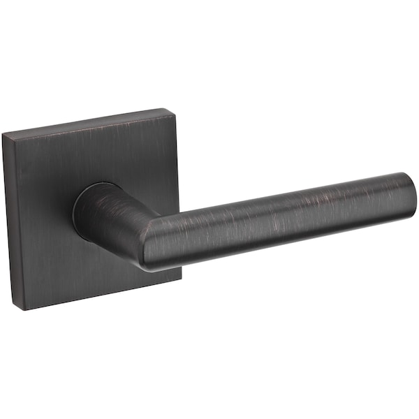Kwikset Milan Square Passage Door Lock W/ 6AL Latch and RCS Strike Venetian Bronze Finish 154MILSQT-11P - main